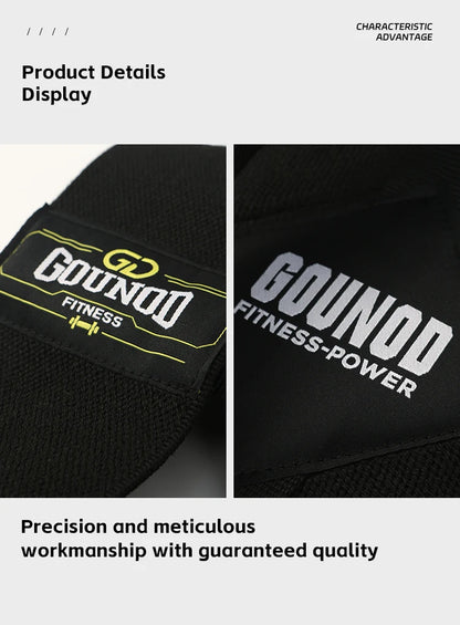 Close-up details of Gounod adjustable posture corrector belt showing precise stitching and fabric quality