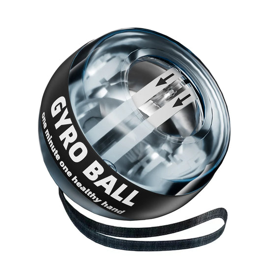 Zorelie.co auto-start gyro ball hand exerciser with wrist strap for hand strength and rehabilitation