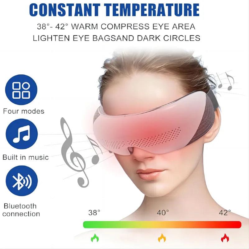 Zorelie heated eye massager with music featuring constant temperature and Bluetooth connection
