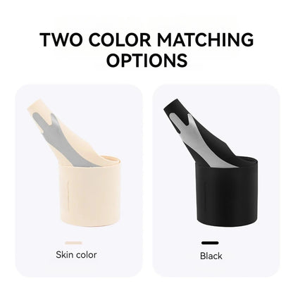 Lightweight thumb wrist support brace available in skin color and black with two color matching options