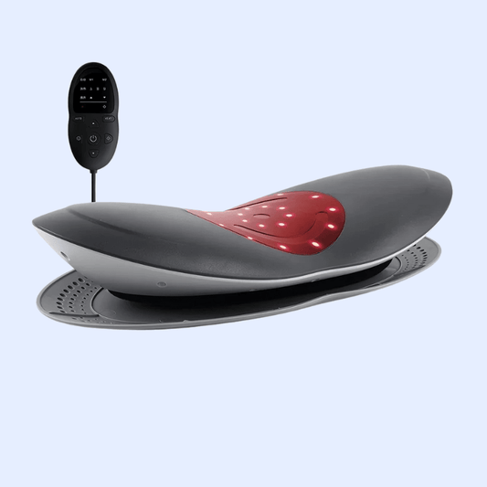 Zorelie.co lumbar support device for back pain relief with ergonomic design and remote control