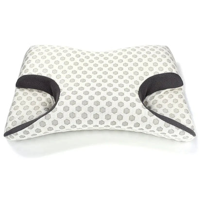 Zorelie.co memory foam sleep apnea pillow with ergonomic design and breathable fabric cover