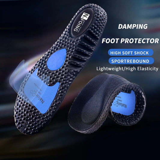 Zorelie.co shock absorbing insoles for running with high soft shock damping and lightweight elasticity