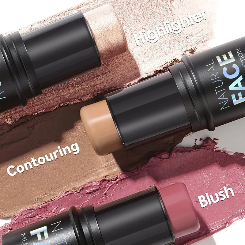 Zorelie.co cream blush stick for face and lips in blush, contouring, and highlighter shades