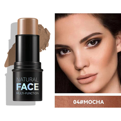 Cream blush stick for face and lips in mocha shade by Zorelie.co with natural finish