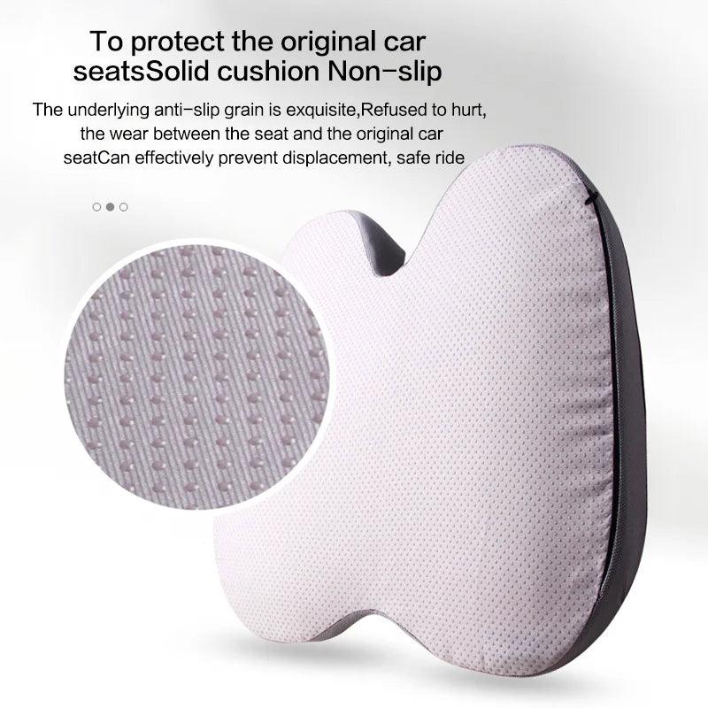 Zorelie orthopedic seat cushion for back pain with non-slip anti-slip grain design for car seats
