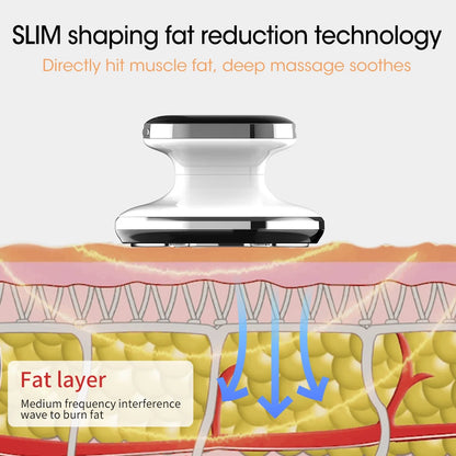 Radio frequency slimming machine targeting fat layer with medium frequency waves for fat reduction
