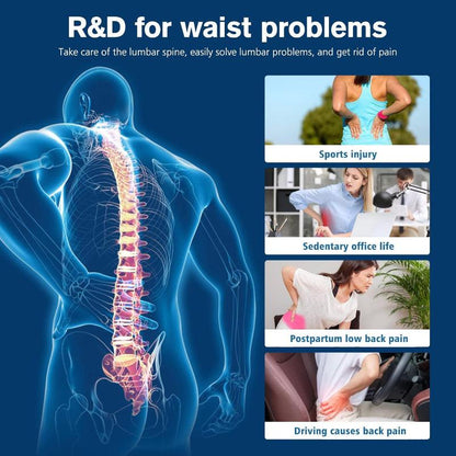 Red light therapy belt for pain relief targeting lumbar spine issues like sports injury and lower back pain