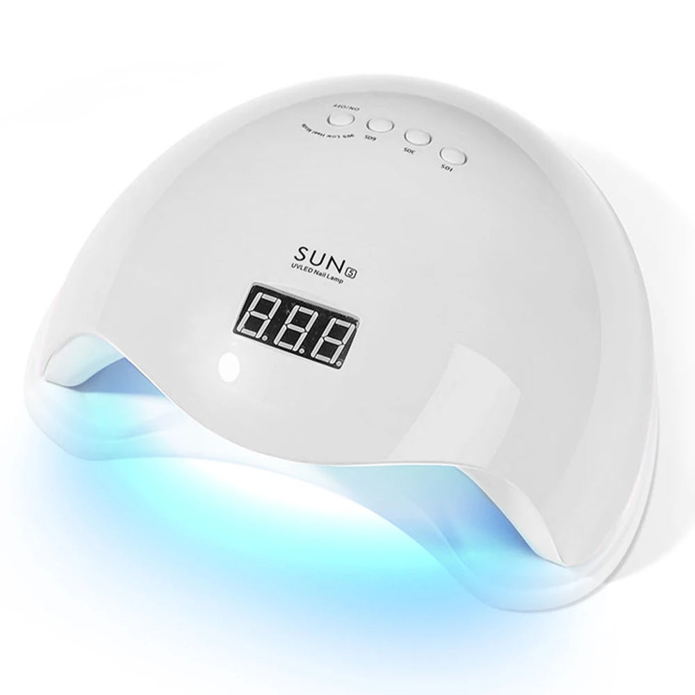 Zorelie.co professional UVLED nail lamp with digital timer and white curved design for salon use