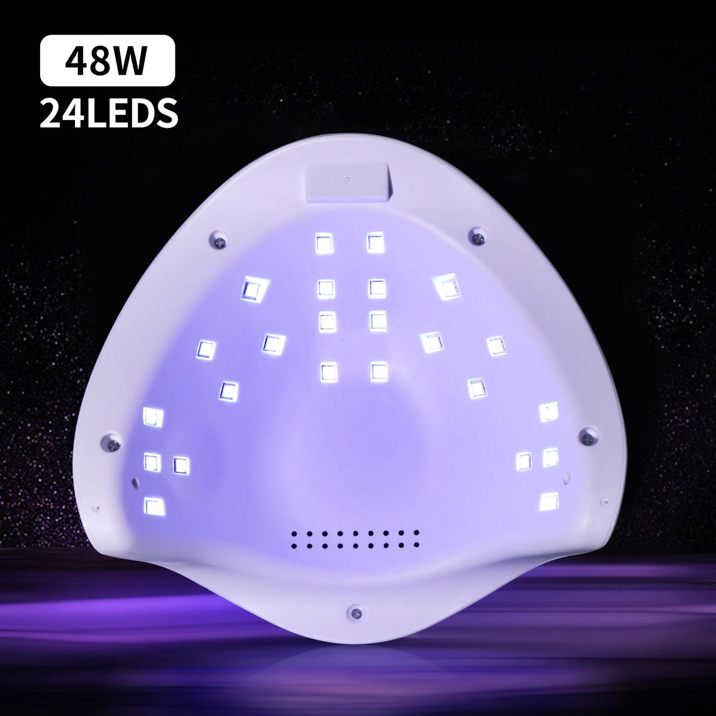 Zorelie.co professional UVLED nail lamp with 48W power and 24 LED lights for quick nail curing