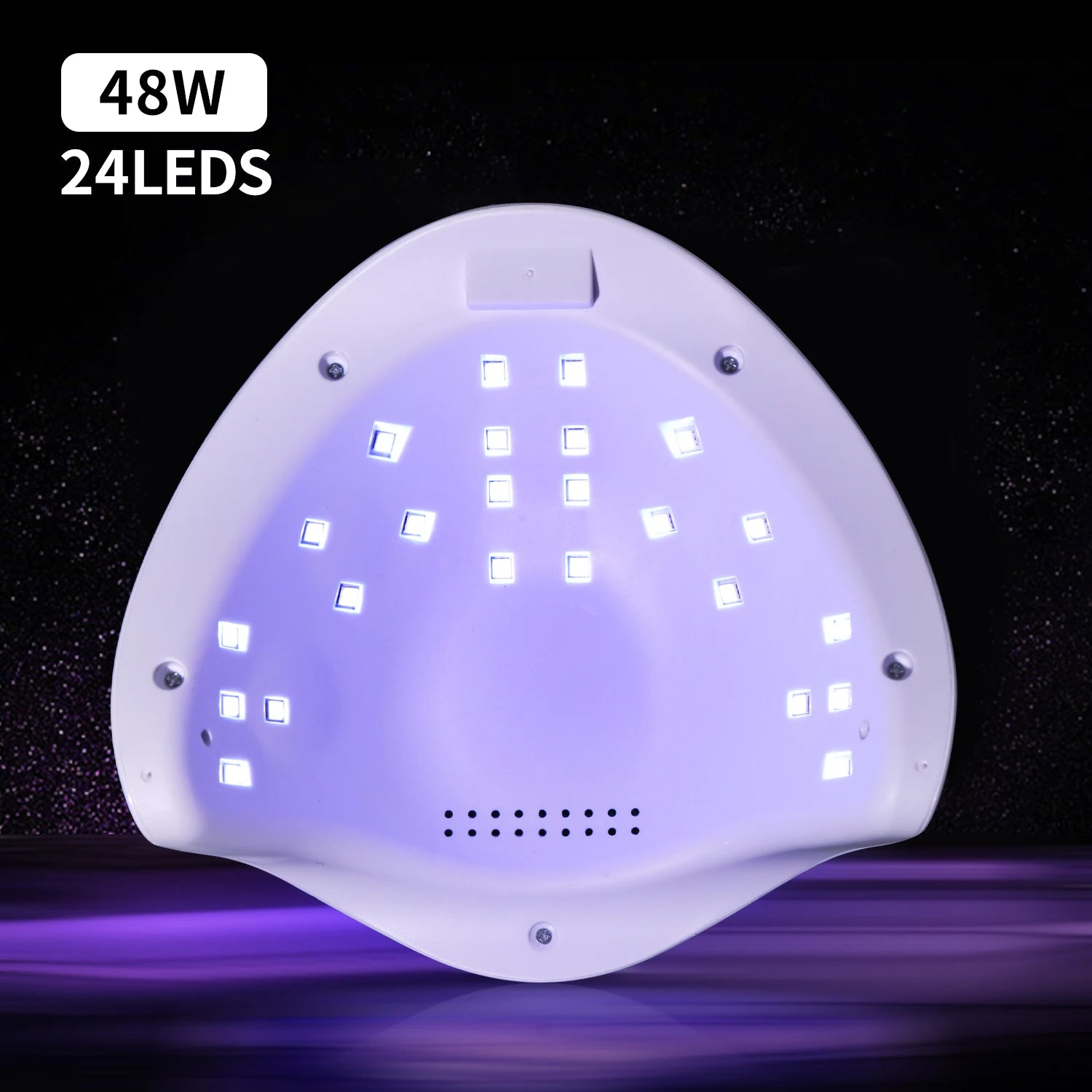 Zorelie.co professional UVLED nail lamp with 48W power and 24 LED lights for quick nail curing
