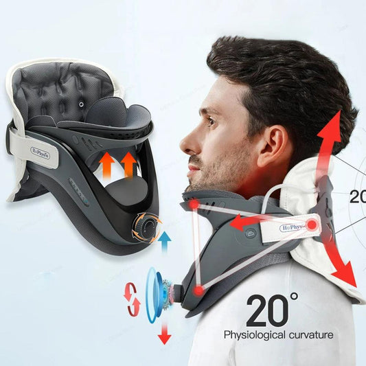 Zorelie neck posture support device showing ergonomic design with adjustable angles and cushioning