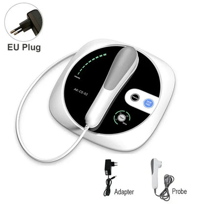 Zorelie.co ultrasound physiotherapy massager with probe, adapter, and EU plug for muscle treatment