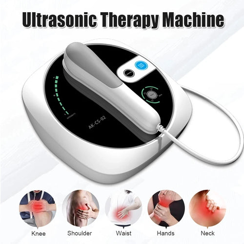 Zorelie.co ultrasound physiotherapy massager with handheld ultrasonic therapy machine for pain relief