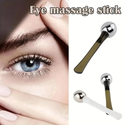 Zorelie.co under eye roller massage stick with metal ball for soothing eye massage and reducing puffiness