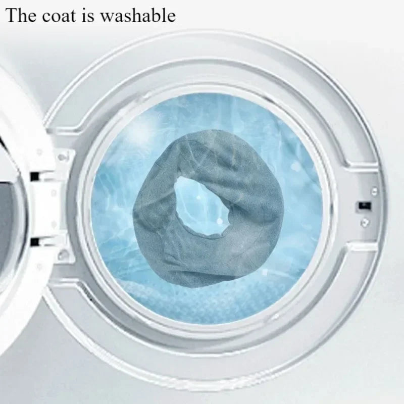 Ergonomic face rest pillow for massage inside a washing machine showing it is washable