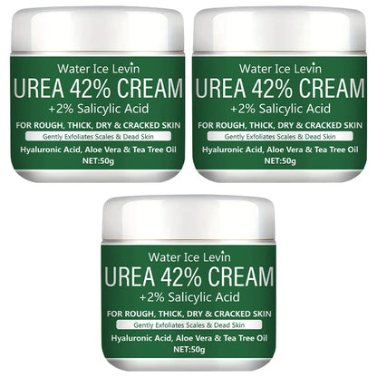 Zorelie.co Water Ice Levin urea cream for cracked heels with 42 percent urea and salicylic acid for rough dry skin