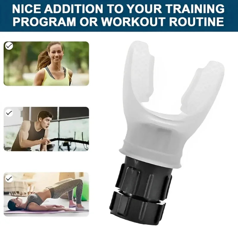 Zorelie.co portable lung exercise device with mouthpiece for training and workout routines