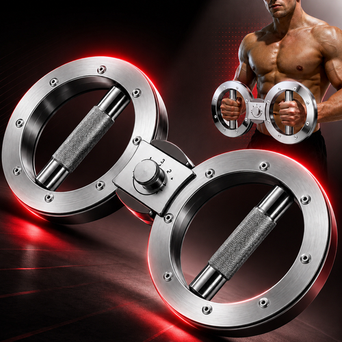 Zorelie – Silver rotational forearm and grip strength trainer